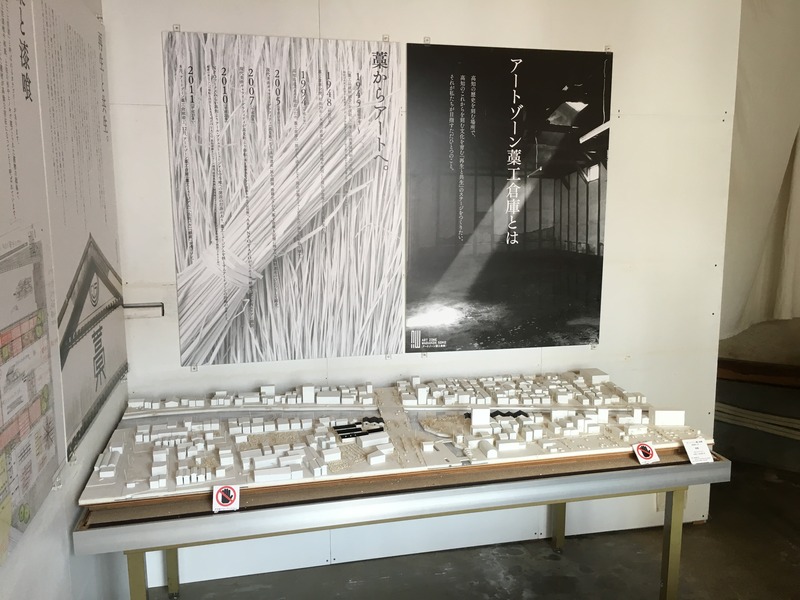 アートゾーン藁工倉庫のアートゾーン藁工倉庫の資料と模型の展示スペース2